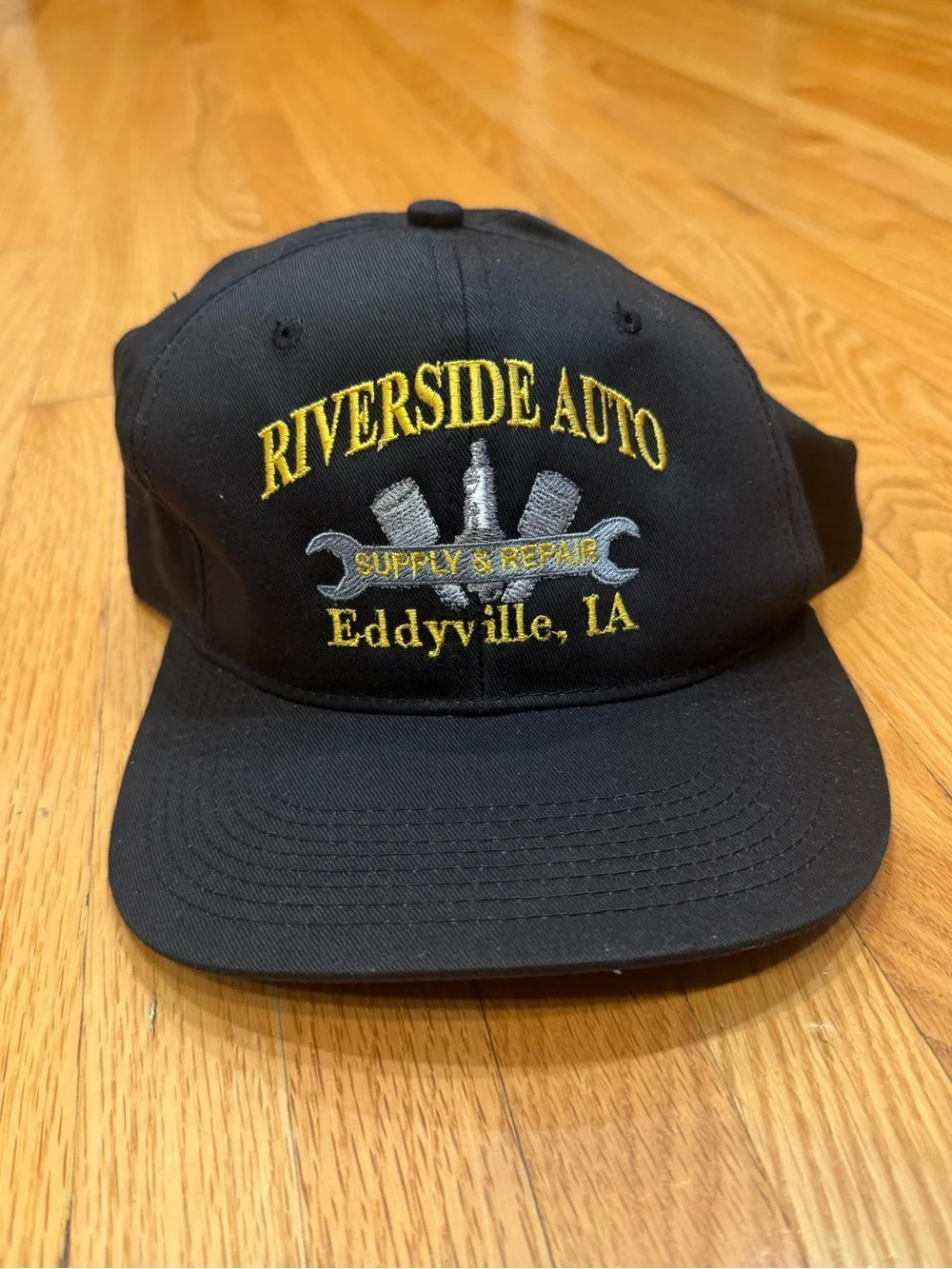 Riverside Auto Eddyville Black Embroidered Hat- Eddyville, IA